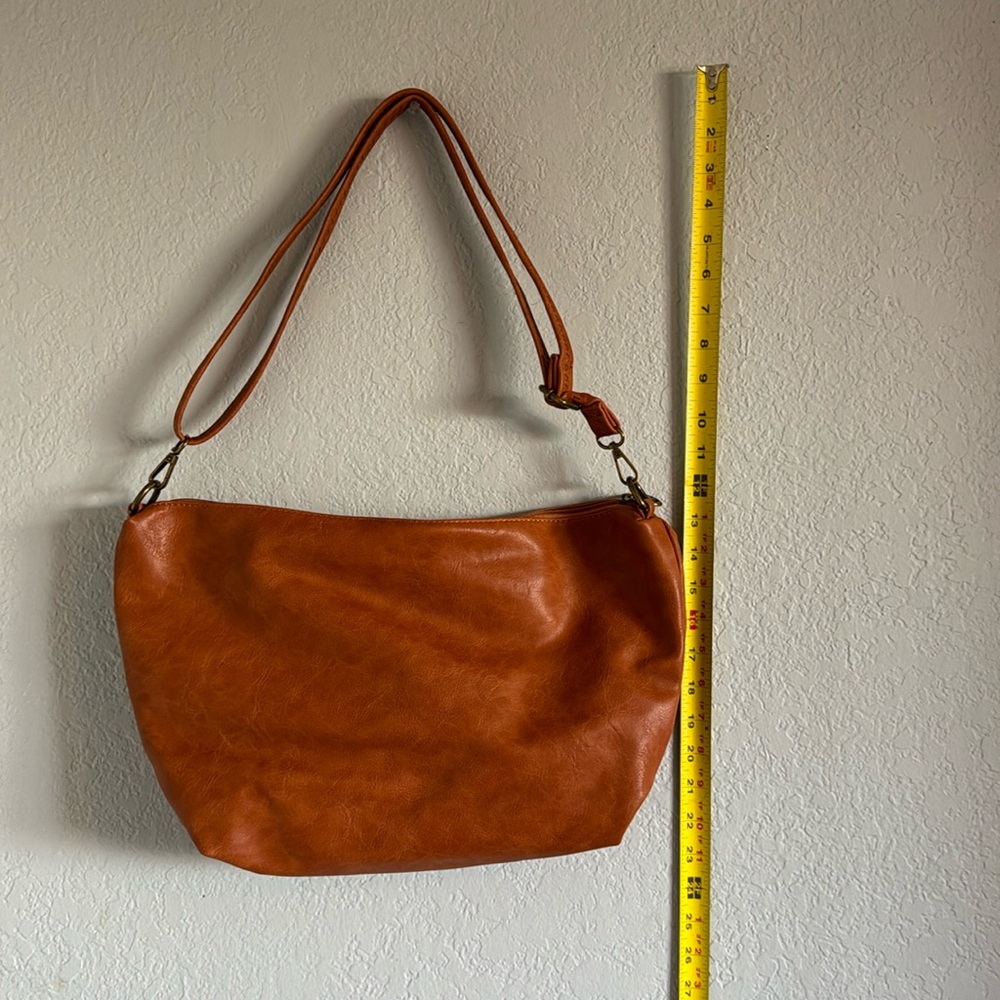 Brown Leather Tote with Matching Wallet